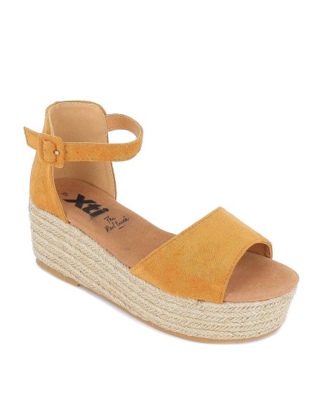 Sandalia de plataforma yute