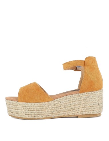 Sandalia de plataforma yute