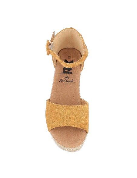 Sandalia de plataforma yute