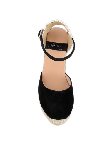 Cuña de yute y ante mujer