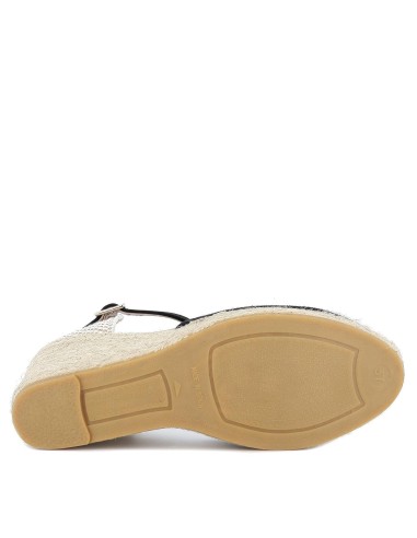 Cuña de yute y ante mujer