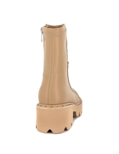 Bota de piel con plataforma