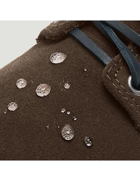 Zapatilla piel serraje cordones piel casual marrón