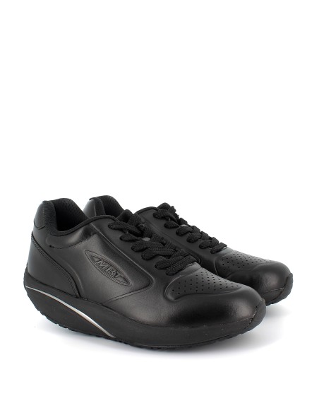 Zapato de piel MBT suela curva para mujer