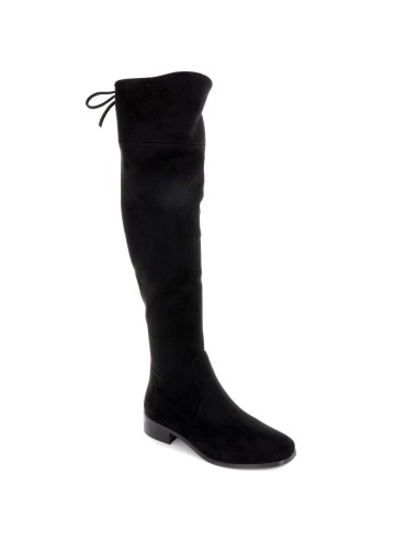 Bota alta de ante elástico