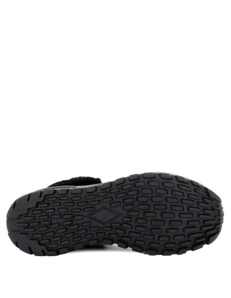 Bota negra con calentadores mujer