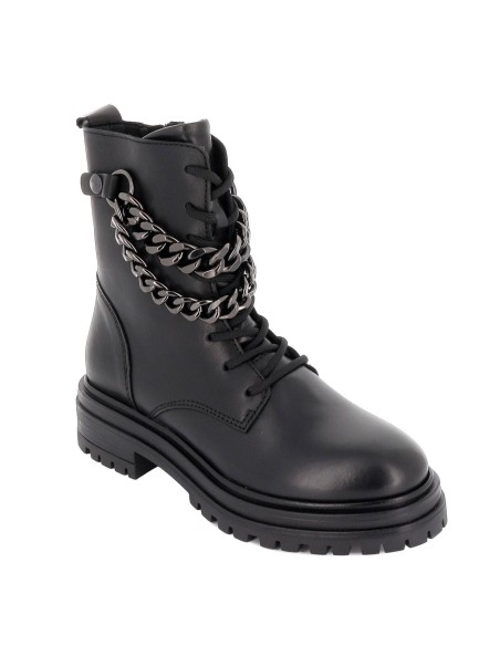 Botín tejano con tachas en serraje mujer