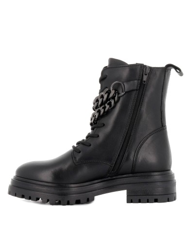 Botín tejano con tachas en serraje mujer