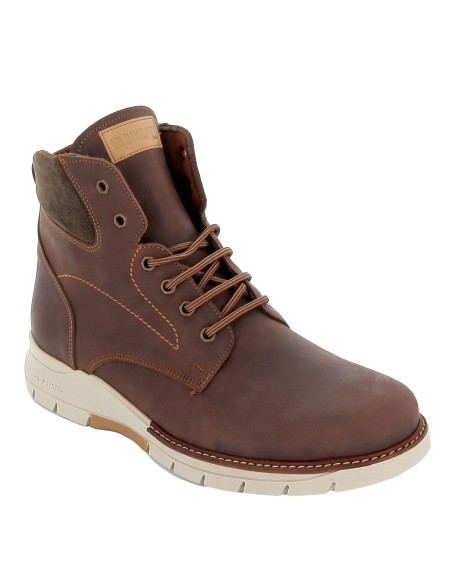 Bota hombre piel cordones suela camara aire cuero