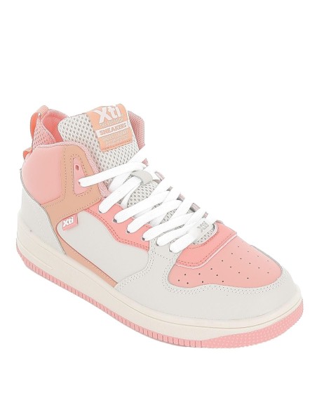 Botin deportivo retro basquet combinado coral