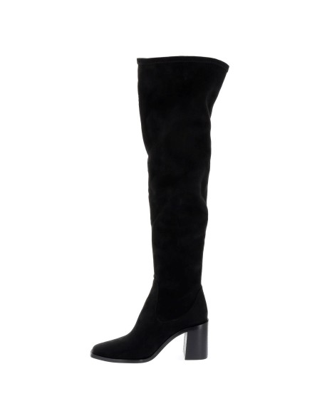 Bota licra ante negra Negro