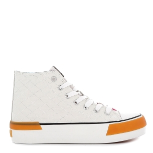 Basket acolchada nylon blanco