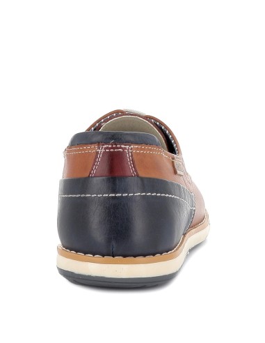 Zapato de piel cordones cómodo para hombre marrón Marrones