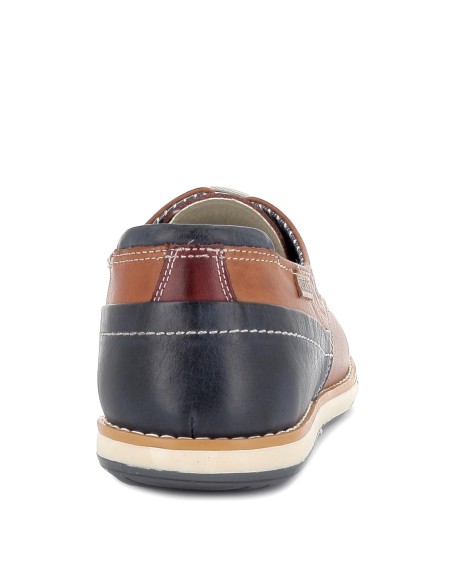 Zapato de piel cordones cómodo para hombre marrón Marrones