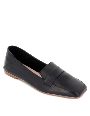 Mocasin piel negro Negro