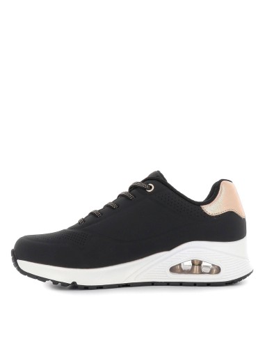 Sneakers cordones mujer camara de aire negros