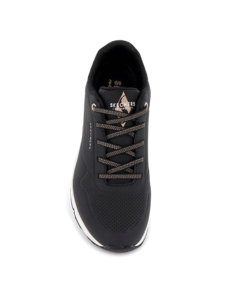 Sneakers cordones mujer camara de aire negros