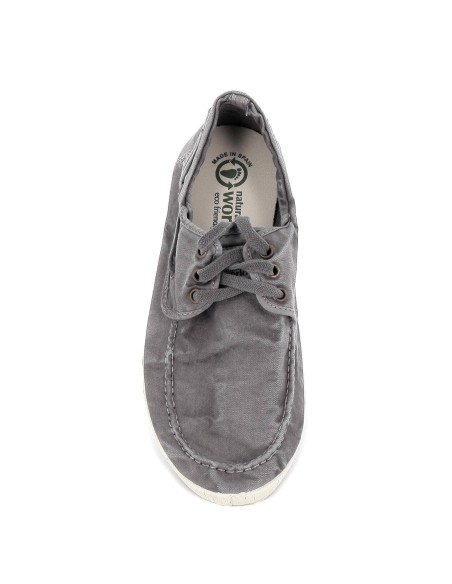 Náutico textil para hombre gris Gris