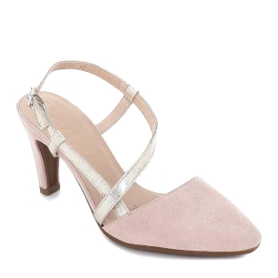 Sandalia tacón vestir tiras rosa Rosa 2