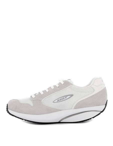 Tenis blancos casual suela curvatura para mujer Blanco