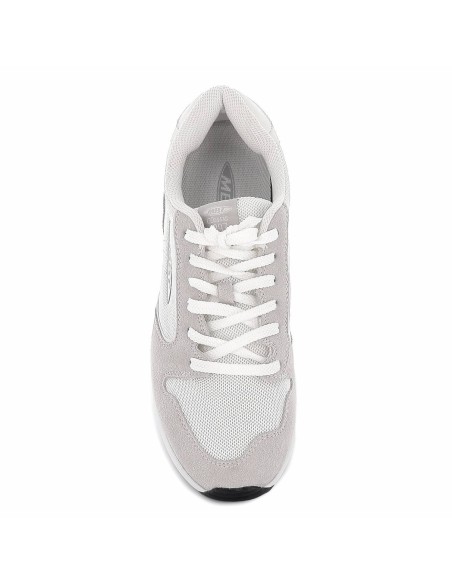 Tenis blancos casual suela curvatura para mujer Blanco