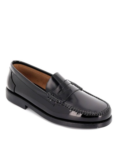 Mocasín de hombre vestir suela goma ligera negro Negro