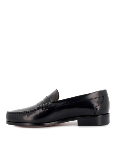 Mocasín de hombre vestir con antifaz negro Negro