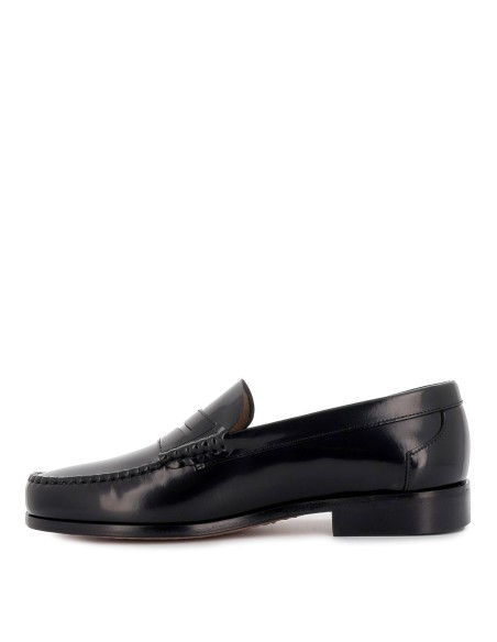 Mocasín de hombre vestir con antifaz negro Negro