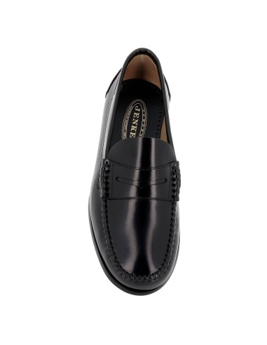 Mocasín de hombre vestir con antifaz negro Negro