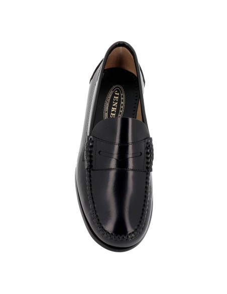 Mocasín de hombre vestir con antifaz negro Negro