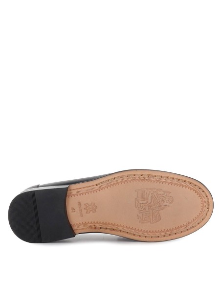 Mocasín de hombre vestir con antifaz negro Negro