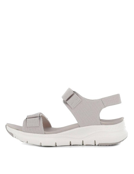 Sandalia deportiva textil beige