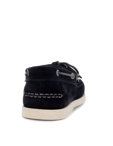 Nautico piel de hombre azul