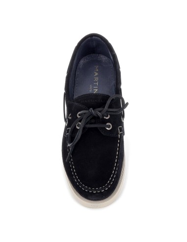 Nautico piel de hombre azul