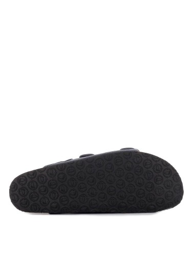 Sandalia bio vegana con doble tira y hebilla para hombre azul