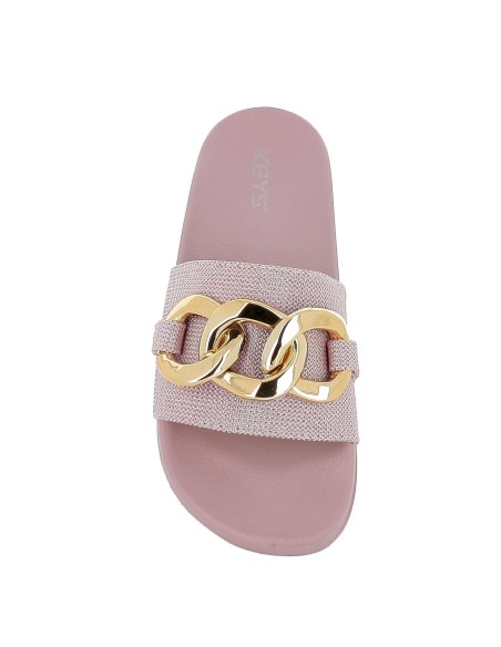 Pala playera con cadeneta rosa