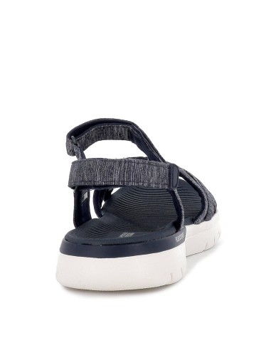 Sandalia diseño tiras cruzadas azul