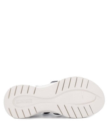 Sandalia diseño tiras cruzadas azul