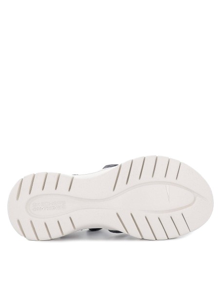 Sandalia diseño tiras cruzadas azul