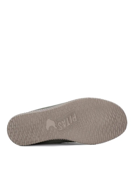 Zapatilla tipo mocasín hombre canvas verano verde Verde