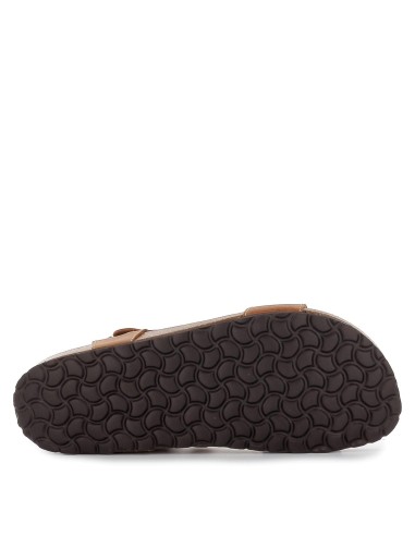 Sandalias hebilla y velcro con pala cuero