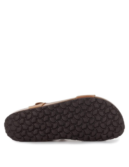 Sandalias hebilla y velcro con pala cuero