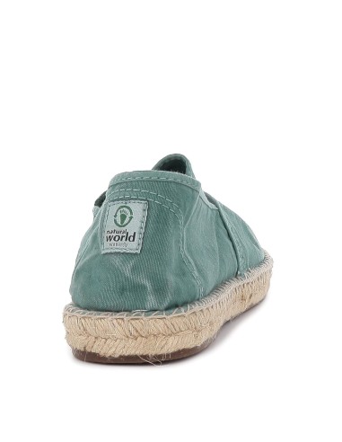 Zapato ecológico hombre yute verde