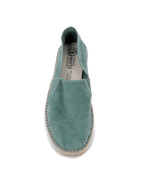 Zapato ecológico hombre yute verde