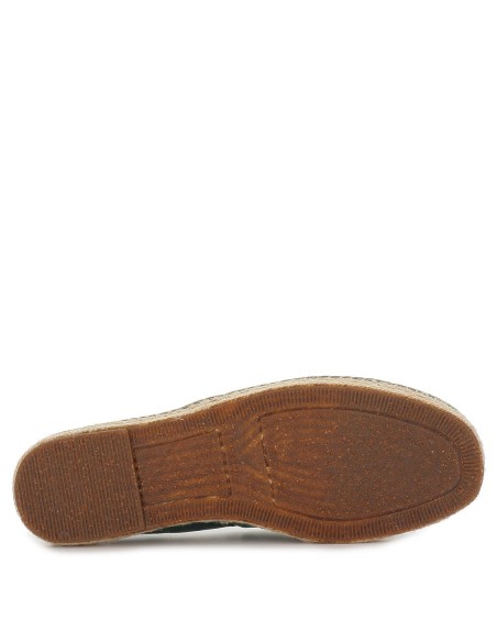 Zapato ecológico hombre yute verde