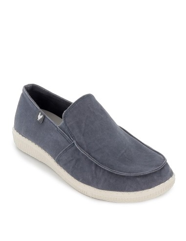 Zapato casual hombre canvas azul