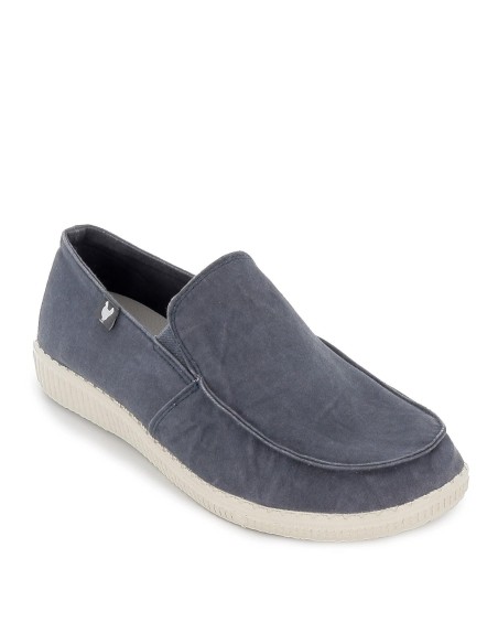 Zapato casual hombre canvas azul