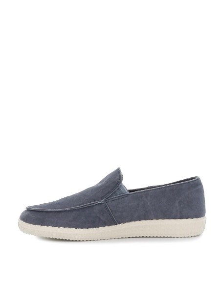 Zapato casual hombre canvas azul