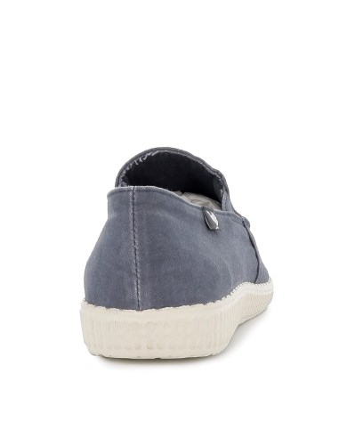 Zapato casual hombre canvas azul