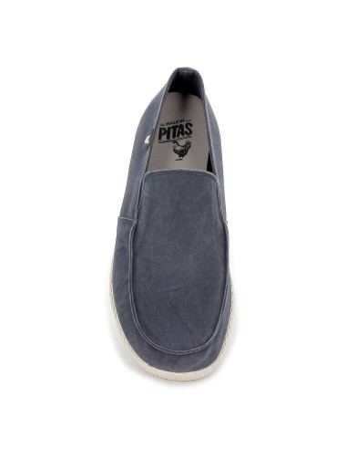 Zapato casual hombre canvas azul